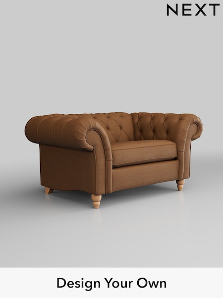 Antiqued Leather/Light Tan Brown Gosford Leather Deep Sit (W45156) | £2,275