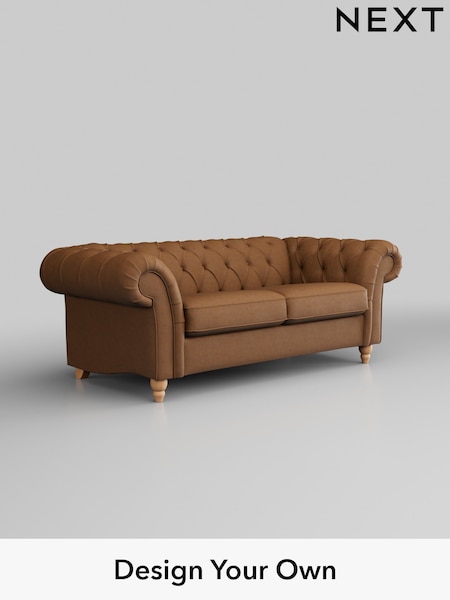 Antiqued Leather/Light Tan Brown Gosford Leather Deep Sit (W45156) | £2,625