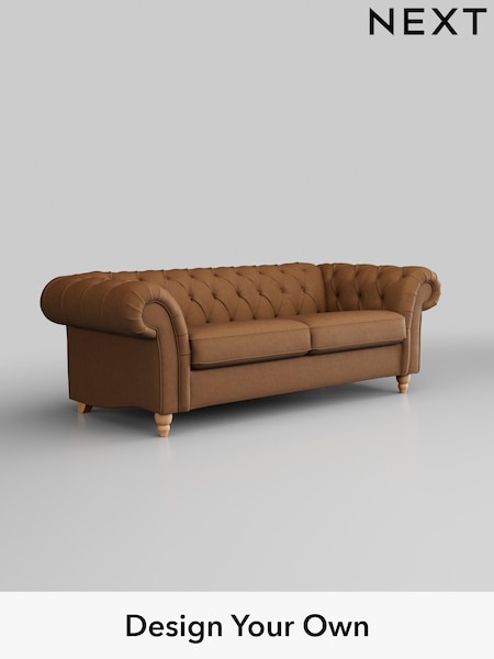 Antiqued Leather/Light Tan Brown Gosford Leather Deep Sit (W45156) | £2,725