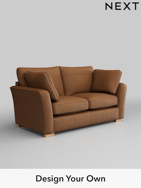 Antiqued Leather/Light Tan Brown Heath Highback Leather (W45157) | £2,050