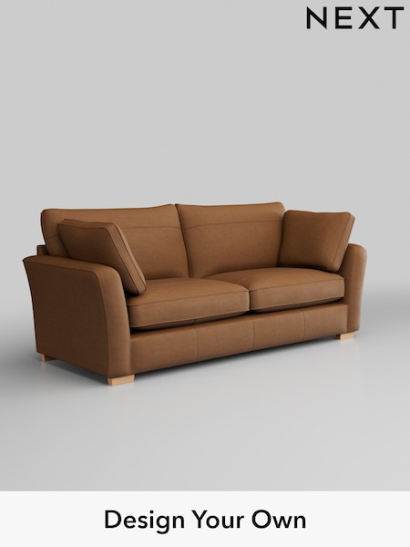 Antiqued Leather/Light Tan Brown Heath Highback Leather (W45157) | £2,250