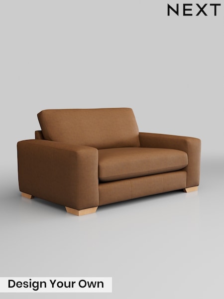 Antiqued Leather/Light Tan Brown Houghton Leather Deep Sit (W45164) | £1,975