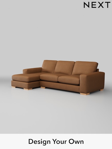 Antiqued Leather/Light Tan Brown Houghton Leather Deep Sit (W45164) | £2,750