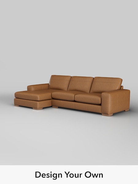 Antiqued Leather/Light Tan Brown Houghton Leather Deep Sit (W45164) | £2,850