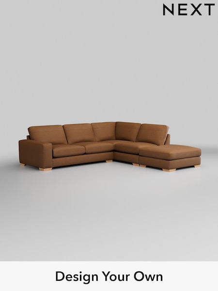Antiqued Leather/Light Tan Brown Houghton Leather Deep Sit (W45164) | £4,250