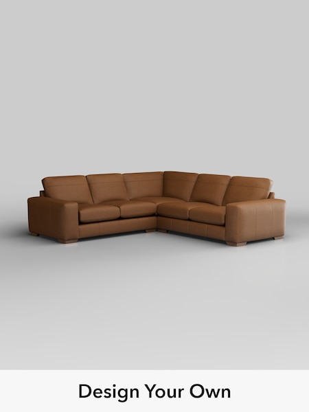 Antiqued Leather/Light Tan Brown Houghton Leather Deep Sit (W45164) | £2,975