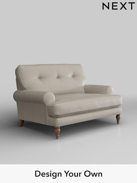 Columbia/Silver Grey Erin Buttoned Back Leather Deep Sit (W45199) | £1,499