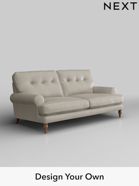 Columbia/Silver Grey Erin Buttoned Back Leather Deep Sit (W45199) | £1,899
