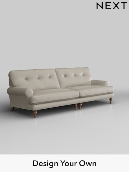 Columbia/Silver Grey Erin Buttoned Back Leather Deep Sit (W45199) | £2,099