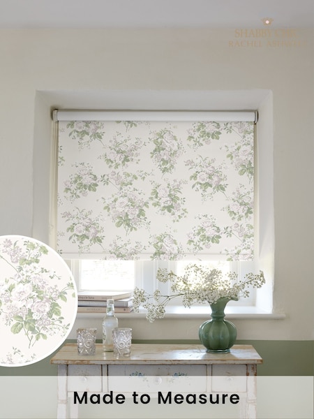 Shabby Chic by Rachel Ashwell® Natural Rose Chintz Made to Measure Blackout Roller Blind (W45227) | £73