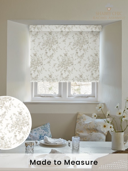 Shabby Chic by Rachel Ashwell® Warm Natural Garden Floral Made to Measure Roller Blind (W45235) | £73