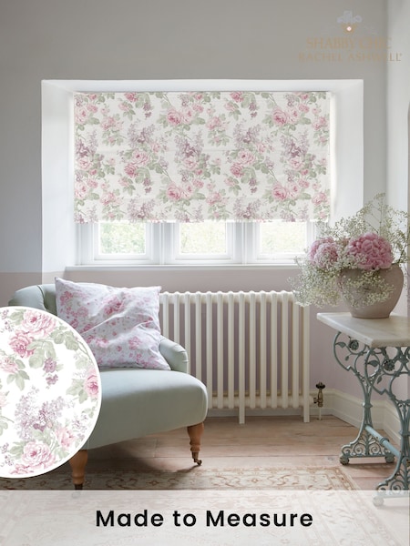 Shabby Chic by Rachel Ashwell® Lilac Purple Wild Garden Made to Measure Roman Blind (W45236) | £89
