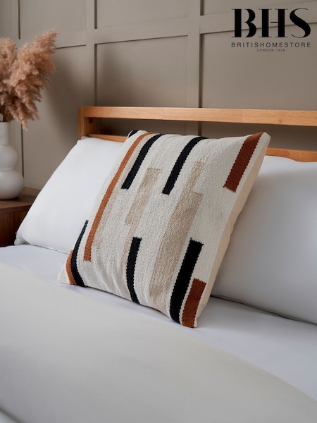BHS Woven Stripe Cushion (W45243) | £18