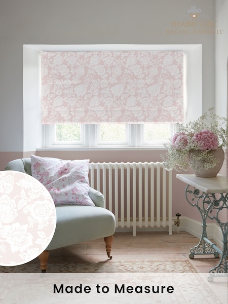 Shabby Chic by Rachel Ashwell® Dusky Pink Stipple Made to Measure Roman Blind (W45246) | £79