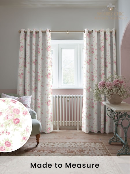 Shabby Chic by Rachel Ashwell® Rose Pink Wildflower Made to Measure Curtains (W45256) | £109