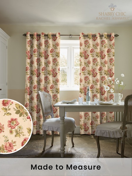 Shabby Chic by Rachel Ashwell® Vintage Pink Eloise Made to Measure Curtains (W45266) | £109