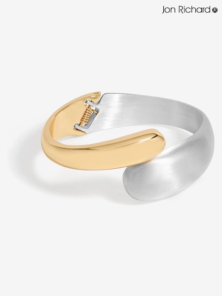 Jon Richard Silver Tone Two Tone Bangle (W45327) | £28
