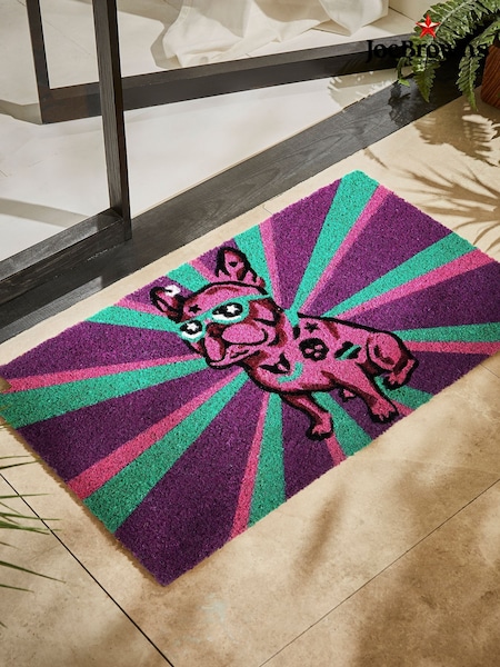 Joe Browns Pink Joe Browns Pink Bright Cool Frenchie Dog Square (W45491) | £21