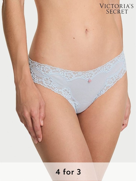 Victoria's Secret Palest Blue Bikini Lace Waist Knickers (W45595) | £9