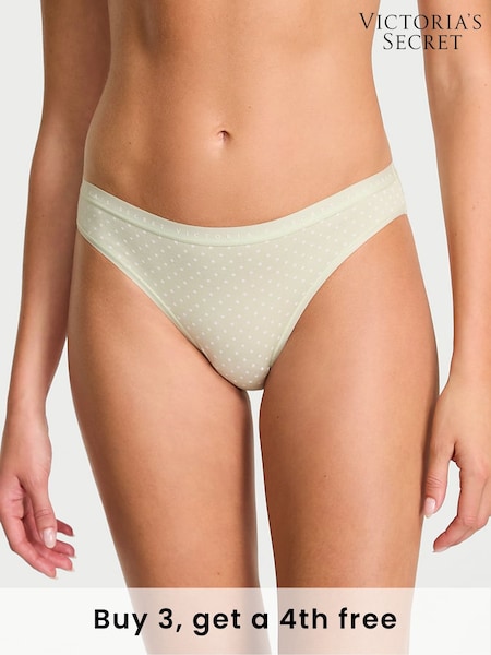 Victoria's Secret Mint Crush Dot Green Bikini Knickers (W45603) | £9