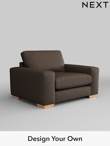 Antiqued Leather/Dark Brown Houghton Leather Deep Sit (W45708) | £1,675