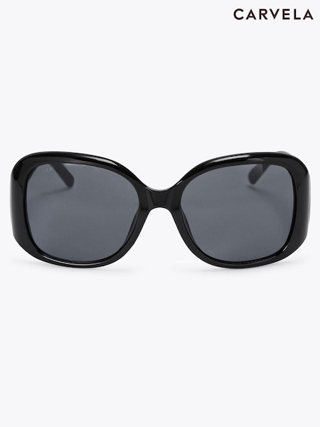 Carvela Oversized C Black Sunglasses (W45844) | £69