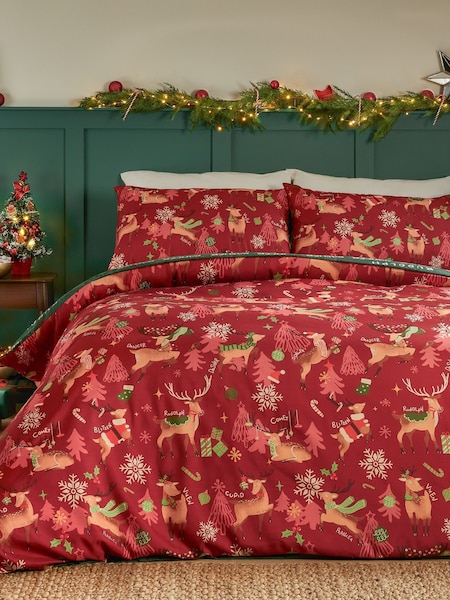 Duvet Day Red Sleigh Team Duvet Set (W45876) | £14 - £22