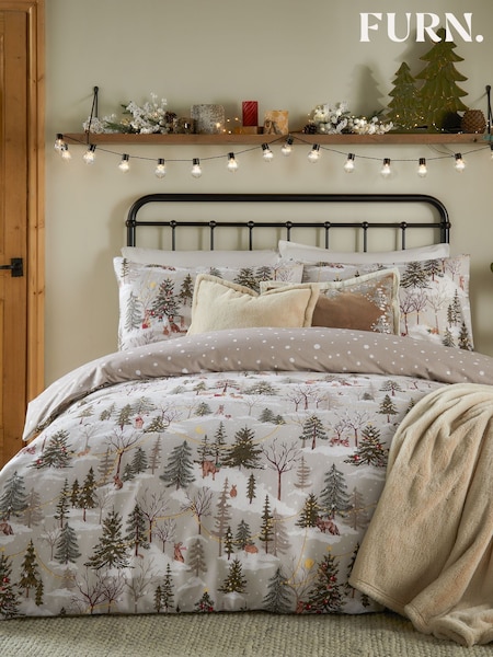Furn Natural Forest Festivities Duvet Set (W45901) | £30 - £50