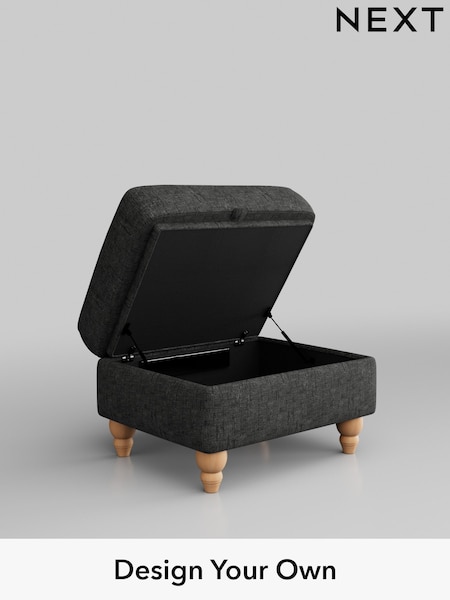 Boucle Weave Easy Clean/Charcoal Grey Ashford Relaxed Sit (W45972) | £450