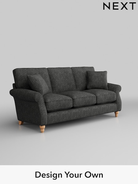 Boucle Weave Easy Clean/Charcoal Grey Ashford Relaxed Sit (W45972) | £1,325