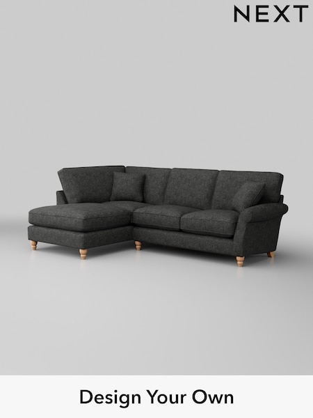Boucle Weave Easy Clean/Charcoal Grey Ashford Relaxed Sit (W45972) | £1,975