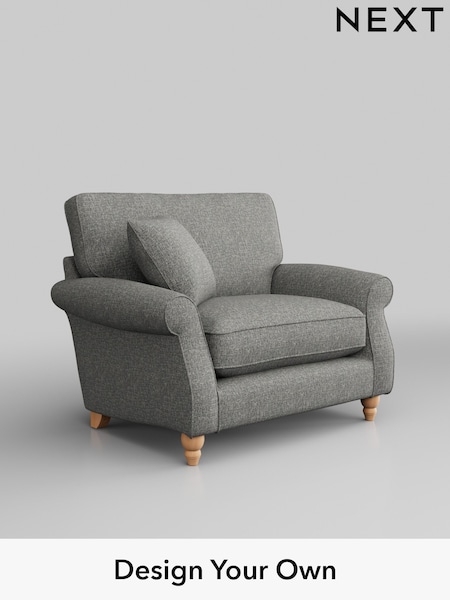 Chunky Boucle Easy Clean/Mid Grey Ashford Relaxed Sit (W45981) | £1,025
