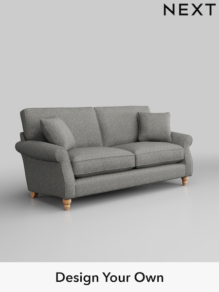 Chunky Boucle Easy Clean/Mid Grey Ashford Relaxed Sit (W45981) | £1,425