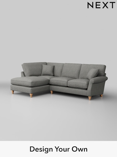 Chunky Boucle Easy Clean/Mid Grey Ashford Relaxed Sit (W45981) | £2,075