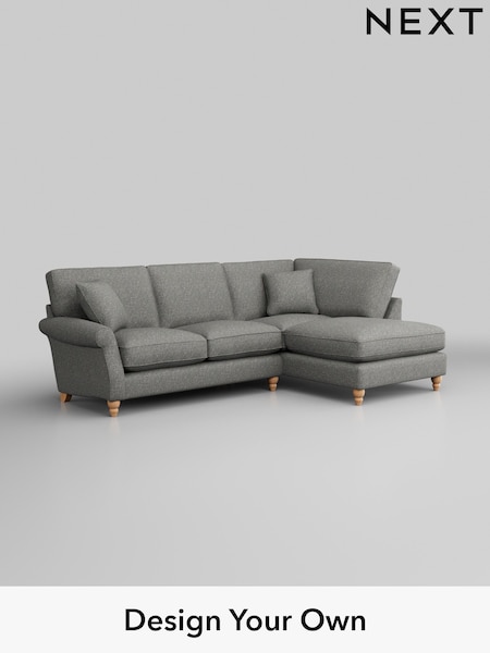 Chunky Boucle Easy Clean/Mid Grey Ashford Relaxed Sit (W45981) | £2,075