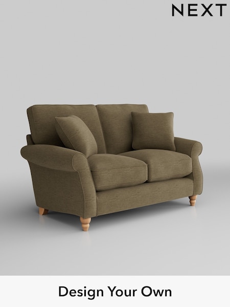 Fine Chenille Easy Clean/Dark Moss Green Ashford Relaxed Sit (W46003) | £1,225