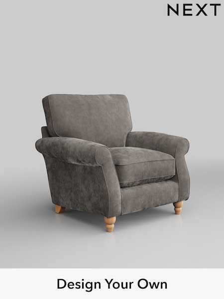 Distressed Velour/French Grey Ashford Relaxed Sit (W46004) | £925