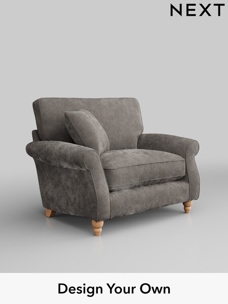 Distressed Velour/French Grey Ashford Relaxed Sit (W46004) | £1,025
