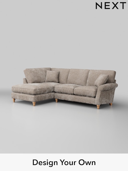 Distressed Velour/Mid Natural Ashford Relaxed Sit (W46005) | £2,075