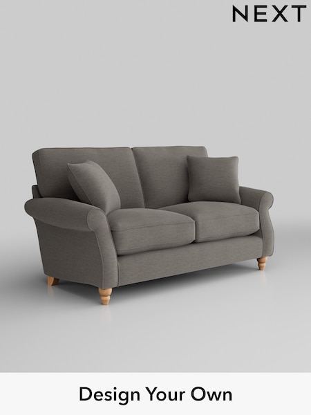 Fine Chenille Easy Clean/Dark Smoke Grey Ashford Relaxed Sit (W46006) | £1,325