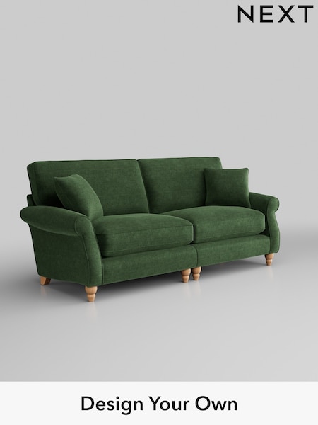 Luxe Chenille/Dark Green Ashford Relaxed Sit (W46011) | £1,625