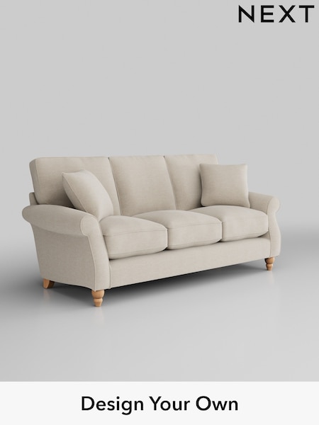 Fine Chenille Easy Clean/Oyster Ashford Relaxed Sit (W46013) | £1,425