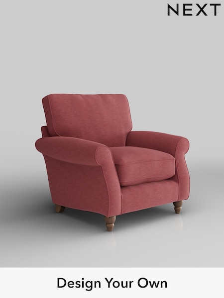 Fine Chenille Easy Clean/Mid Pink Ashford Relaxed Sit (W46020) | £925