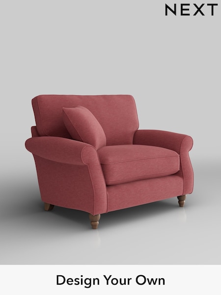 Fine Chenille Easy Clean/Mid Pink Ashford Relaxed Sit (W46020) | £1,025