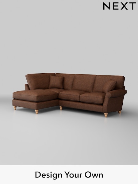 Monza Faux Leather Easy Clean/Chestnut Brown Ashford Relaxed Sit (W46023) | £2,075