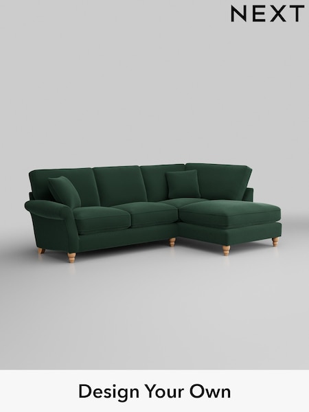 Plush Velvet Easy Clean/Bottle Green Ashford Relaxed Sit (W46035) | £2,075