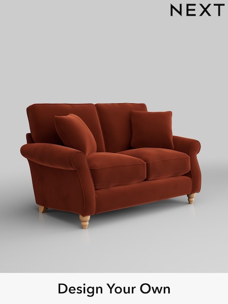 Plush Velvet Easy Clean/Ginger Orange Ashford Relaxed Sit (W46039) | £1,225