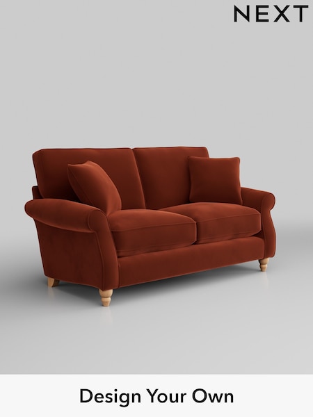 Plush Velvet Easy Clean/Ginger Orange Ashford Relaxed Sit (W46039) | £1,325