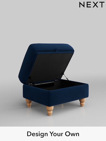 Plush Velvet Easy Clean/Navy Blue Ashford Relaxed Sit (W46045) | £499