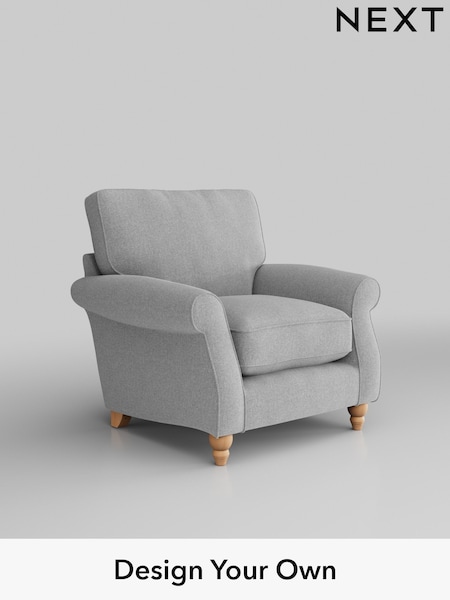 Tweedy Blend Easy Clean/Light Silver Grey Ashford Relaxed Sit (W46048) | £825